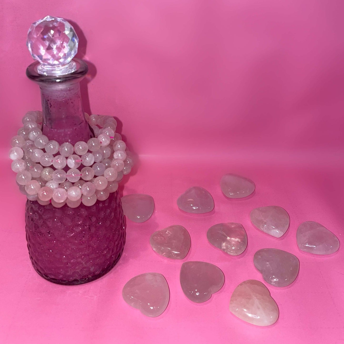 Rose Quartz Hearts