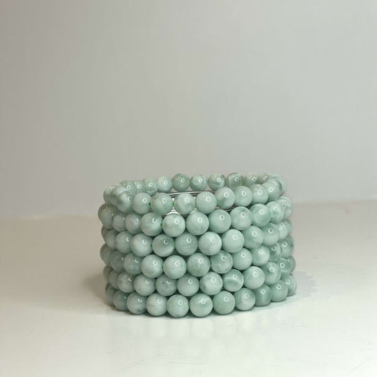 Moss Green Angelite Bracelet