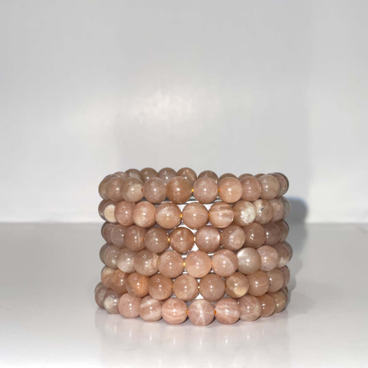 Peach Moonstone Bracelet